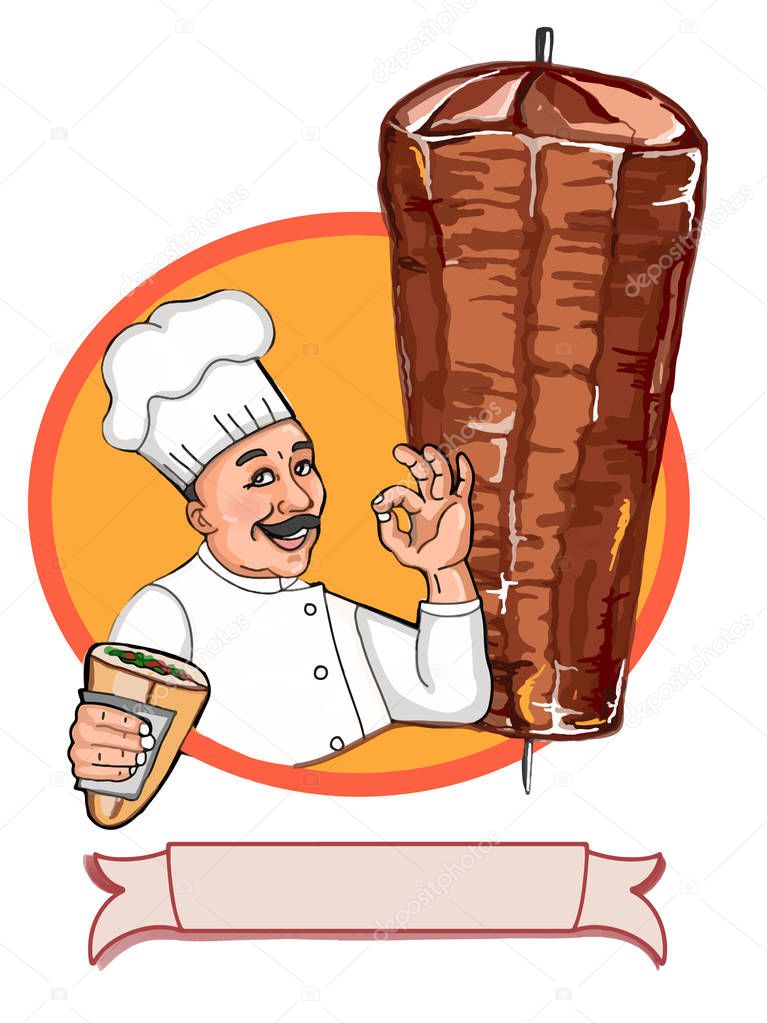 Head chef smiling in the kitchen