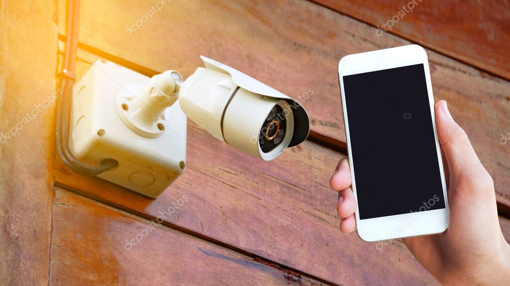 Smart home security cameras and access control panel