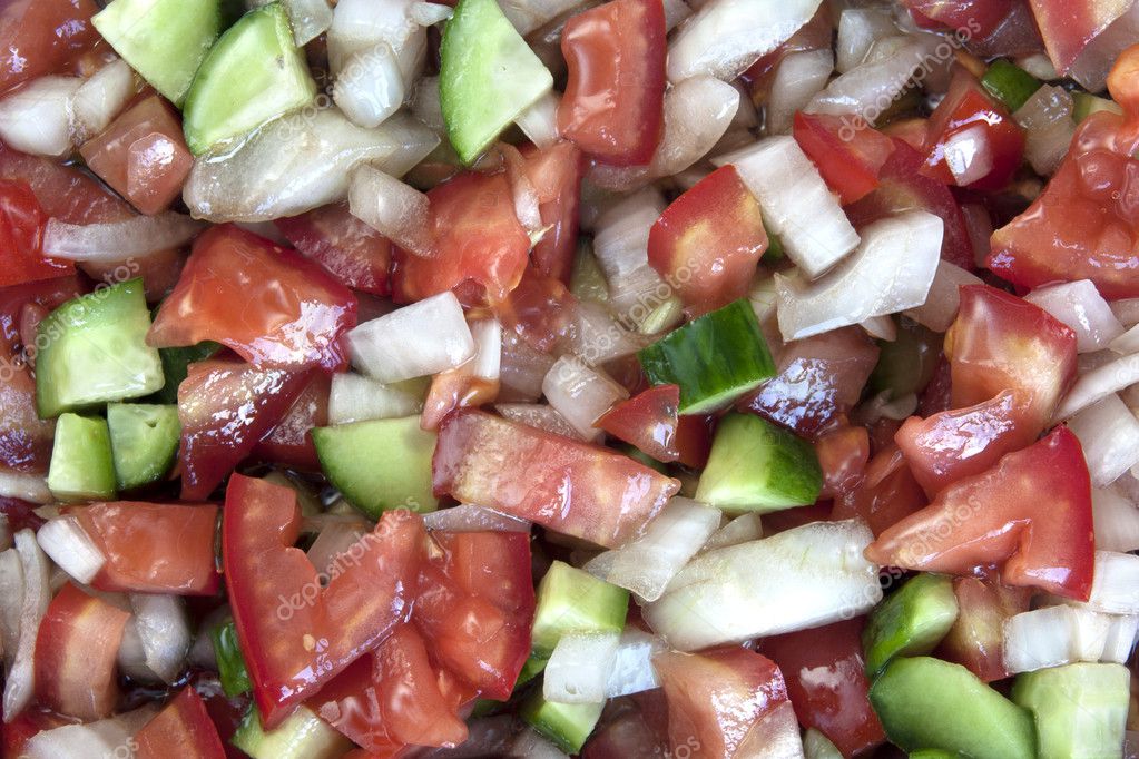 Coban salad with tomatoes and cucumbers
